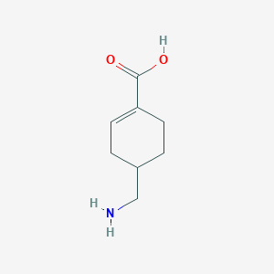 molecular formula C8H13NO2 B142791 1,2-Didehydro tranexamic acid CAS No. 330838-52-3