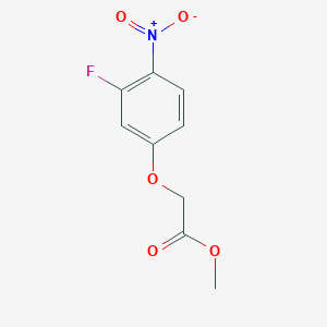 molecular formula C9H8FNO5 B1427911 Methyl 2-(3-fluoro-4-nitrophenoxy)acetate CAS No. 145348-99-8