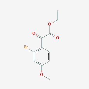 molecular formula C11H11BrO4 B1427914 Ethyl 2-(2-bromo-4-methoxyphenyl)-2-oxoacetate CAS No. 1249000-79-0