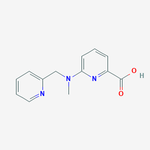 molecular formula C13H13N3O2 B1427917 6-{Methyl[(pyridin-2-yl)methyl]amino}pyridine-2-carboxylic acid CAS No. 1455401-13-4