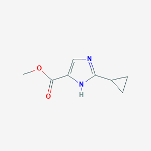 molecular formula C8H10N2O2 B1427922 methyl 2-cyclopropyl-1H-imidazole-4-carboxylate CAS No. 1250136-57-2
