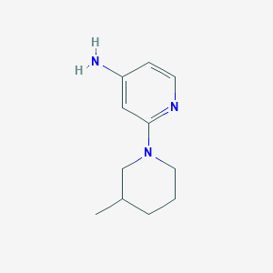 molecular formula C11H17N3 B1427925 2-(3-Methylpiperidin-1-yl)pyridin-4-amine CAS No. 1247719-24-9