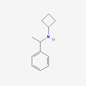 B1427929 N-(1-phenylethyl)cyclobutanamine CAS No. 1250333-92-6