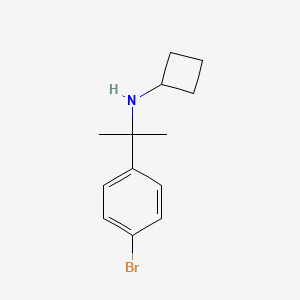 N-[2-(4-bromophenyl)propan-2-yl]cyclobutanamine