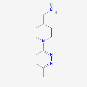{[1-(6-Methylpyridazin-3-yl)piperidin-4-yl]methyl}amine