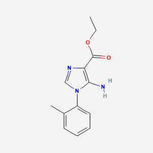 ethyl 5-amino-1-(2-methylphenyl)-1H-imidazole-4-carboxylate