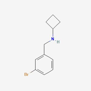 N-[(3-bromophenyl)methyl]cyclobutanamine