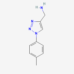 {[1-(4-Methylphenyl)-1H-1,2,3-triazol-4-yl]methyl}amine
