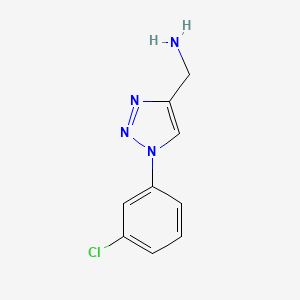[1-(3-chlorophenyl)-1H-1,2,3-triazol-4-yl]methanamine