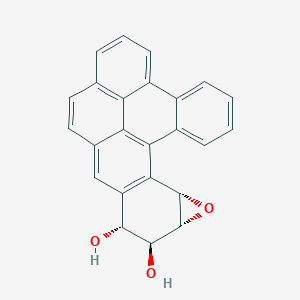 molecular formula C24H16O3 B142794 11,12-Dihydroxy-13,14-epoxy-11,12,13,14-tetrahydrodibenzo(a,l)pyrene CAS No. 153857-28-4