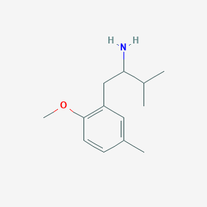 molecular formula C13H21NO B1427941 1-(2-Methoxy-5-methylphenyl)-3-methylbutan-2-amine CAS No. 1249576-65-5