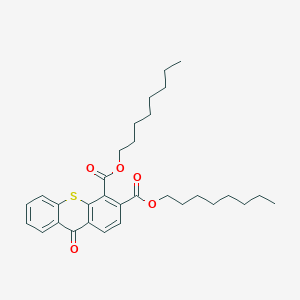 molecular formula C31H40O5S B14279417 Dioctyl 9-oxo-9H-thioxanthene-3,4-dicarboxylate CAS No. 126084-22-8