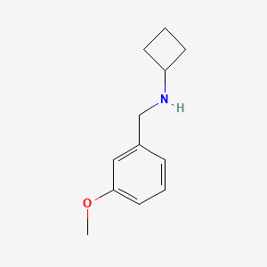 N-[(3-methoxyphenyl)methyl]cyclobutanamine