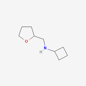 molecular formula C9H17NO B1427949 N-(oxolan-2-ylmethyl)cyclobutanamine CAS No. 1249766-86-6