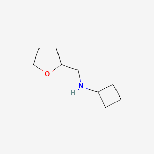 N-(oxolan-2-ylmethyl)cyclobutanamine