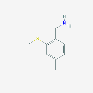 [4-Methyl-2-(methylsulfanyl)phenyl]methanamine