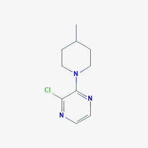 molecular formula C10H14ClN3 B1427959 2-Chloro-3-(4-methylpiperidin-1-yl)pyrazine CAS No. 1247834-38-3