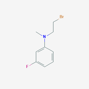 molecular formula C9H11BrFN B1427961 N-(2-溴乙基)-3-氟-N-甲基苯胺 CAS No. 1249593-87-0