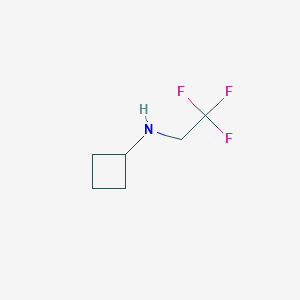 molecular formula C6H10F3N B1427963 N-(2,2,2-trifluoroethyl)cyclobutanamine CAS No. 1116744-54-7