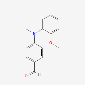 molecular formula C15H15NO2 B1427968 4-((2-Methoxyphenyl)(methyl)amino)benzaldehyde CAS No. 41568-09-6