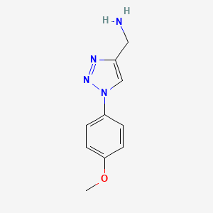 molecular formula C10H12N4O B1427969 [1-(4-methoxyphenyl)-1H-1,2,3-triazol-4-yl]methanamine CAS No. 1251123-30-4
