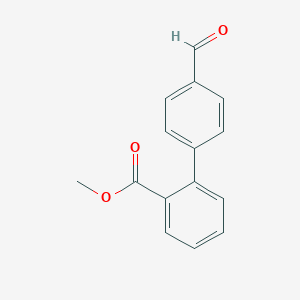 molecular formula C15H12O3 B142797 Methyl 2-(4-formylphenyl)benzoate CAS No. 144291-47-4