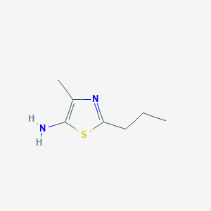 molecular formula C7H12N2S B1427972 4-Methyl-2-propyl-1,3-thiazol-5-amine CAS No. 1250631-88-9