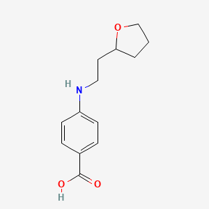 4-{[2-(Oxolan-2-yl)ethyl]amino}benzoic acid