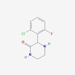 molecular formula C10H10ClFN2O B1427977 3-(2-Chloro-6-fluorophenyl)piperazin-2-one CAS No. 1248210-76-5