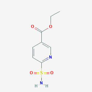 molecular formula C8H10N2O4S B1427984 6-磺酰氨基吡啶-3-羧酸乙酯 CAS No. 1251279-39-6