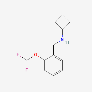 N-{[2-(Difluoromethoxy)phenyl]methyl}cyclobutanamine