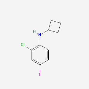 molecular formula C10H11ClIN B1427988 2-chloro-N-cyclobutyl-4-iodoaniline CAS No. 1249086-28-9