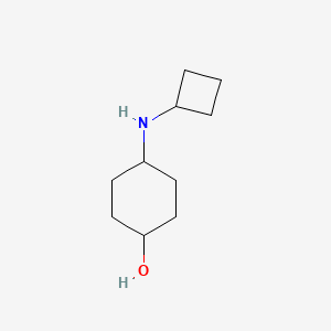 molecular formula C10H19NO B1427989 4-(Cyclobutylamino)cyclohexan-1-ol CAS No. 1249147-56-5