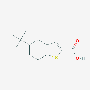 molecular formula C13H18O2S B142799 5-Tert-butyl-4,5,6,7-tetrahydro-1-benzothiophene-2-carboxylic acid CAS No. 126231-22-9