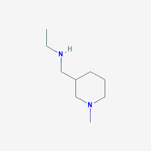 molecular formula C9H20N2 B1427991 Ethyl-(1-methyl-piperidin-3-ylmethyl)-amine CAS No. 1247792-71-7