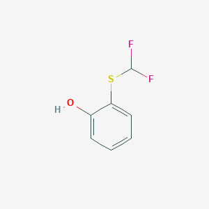 molecular formula C7H6F2OS B1427992 2-[(Difluoromethyl)sulfanyl]phenol CAS No. 1251084-72-6