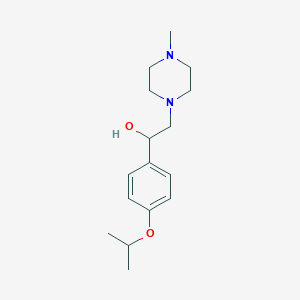 molecular formula C16H26N2O2 B1427996 2-(4-甲基哌嗪-1-基)-1-[4-(丙-2-氧基)苯基]乙醇 CAS No. 1267705-78-1