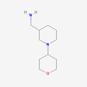 molecular formula C11H22N2O B1427997 [1-(Oxan-4-yl)piperidin-3-yl]methanamine CAS No. 1248151-23-6