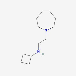 N-[2-(azepan-1-yl)ethyl]cyclobutanamine