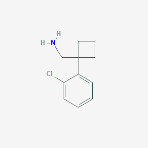 molecular formula C11H14ClN B1428009 [1-(2-Chlorophenyl)cyclobutyl]methanamine CAS No. 1227418-18-9