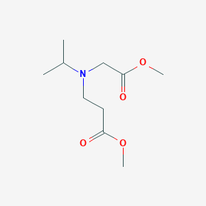 molecular formula C10H19NO4 B1428013 Methyl 3-[(2-methoxy-2-oxoethyl)(propan-2-yl)amino]propanoate CAS No. 1249253-89-1