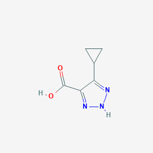 molecular formula C6H7N3O2 B1428015 5-环丙基-1H-1,2,3-三唑-4-羧酸 CAS No. 1251201-67-8