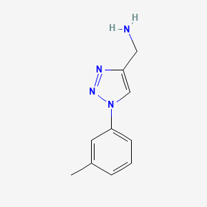 [1-(3-Methylphenyl)-1H-1,2,3-triazol-4-YL]methanamine
