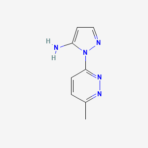 molecular formula C8H9N5 B1428020 1-(6-methylpyridazin-3-yl)-1H-pyrazol-5-amine CAS No. 1247195-81-8