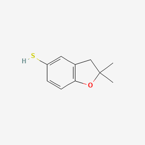 molecular formula C10H12OS B1428022 2,2-Dimethyl-2,3-dihydro-1-benzofuran-5-thiol CAS No. 1248920-72-0