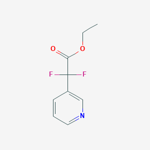 molecular formula C9H9F2NO2 B1428024 Ethyl 2,2-difluoro-2-(pyridin-3-yl)acetate CAS No. 1247716-64-8