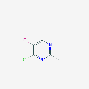 molecular formula C6H6ClFN2 B1428025 4-Chloro-5-fluoro-2,6-dimethylpyrimidine CAS No. 1240622-52-9