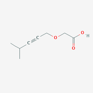 molecular formula C8H12O3 B14280258 Acetic acid, [(4-methyl-2-pentynyl)oxy]- CAS No. 139527-35-8