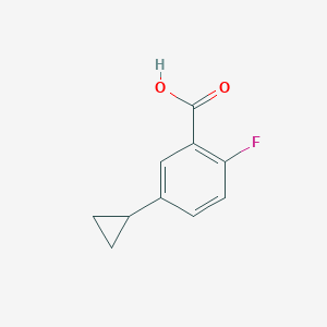 molecular formula C10H9FO2 B1428026 5-环丙基-2-氟苯甲酸 CAS No. 1248482-58-7