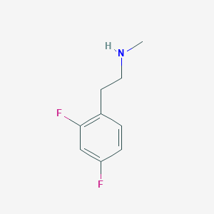 molecular formula C9H11F2N B1428027 2-(2,4-difluorophenyl)-N-methylethanamine CAS No. 1199777-32-6